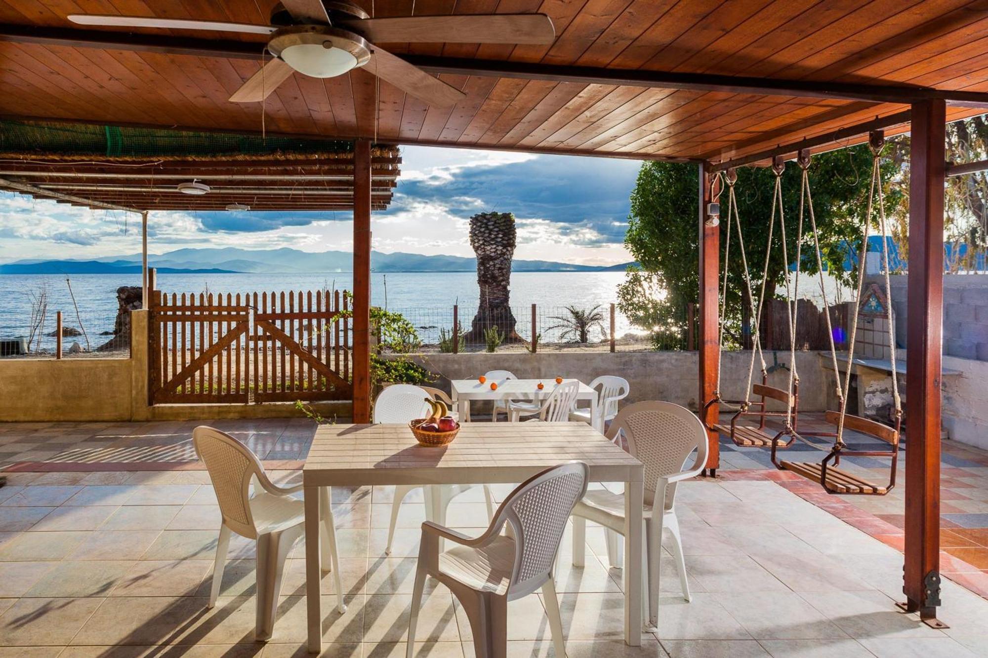 Karnagio Seafront In Agria Villa Kato Lekhonia Ngoại thất bức ảnh