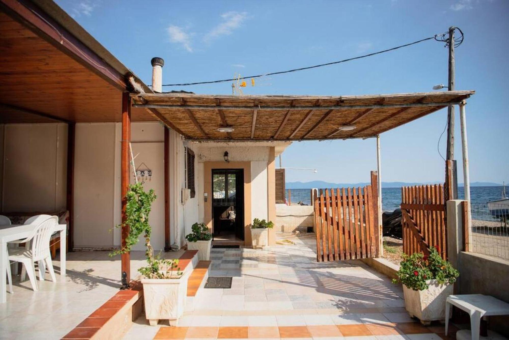 Karnagio Seafront In Agria Villa Kato Lekhonia Ngoại thất bức ảnh